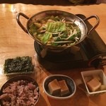 艶酒食彩　朱孔欄 - お昼は黒部市内でヘルシーなもつ鍋セット！お店の雰囲気もアットホームで素敵でした〜。