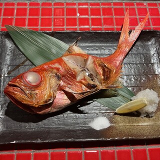 キンメダイの炭火焼き