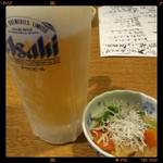 居酒屋 港や - 生ビール&お通し