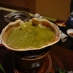 あまやどりの宿 雨情草庵 - 甲羅みそ焼き