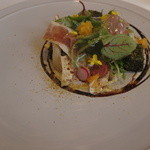 ad hoc  - 豚と貝のサラダ仕立て