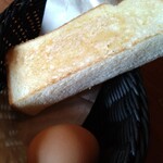 カフェヨシノ - モーニングセットの厚切りトースト