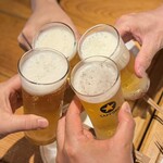 すっぴん - 乾杯です。