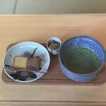 喫茶くらや - 薄茶セット　くらやのりてんぬ付き　800円