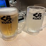 無添くら寿司 - ドリンク写真:マルエフとハイボールで乾杯❗️