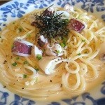 鎌倉パスタ  - 明太子とやりいかの濃厚クリームパスタ