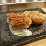 おけい鮨 - 穴子の塩とタレ  これも絶品！