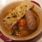 代官山ASO チェレステ - 岩中豚の自家製サルシッチャと牛舌入りミネストローネ