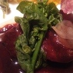 代官山ASO チェレステ - 国産牛頬肉とすね肉のアップ