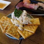 サカナとニク オモカジキッチン - いぶりがっこクリームチーズ