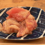 魚屋海老蔵 - 付きだし　マグロとイカ