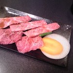 焼肉 雷 - 上カルビ￥1,580 (消費税抜き) １人前 アップ♪ｗ