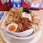 金澤醤油豚骨8番らーめん 姫路市川橋通店 - まぜそば☆野菜まし,あぶら普通,ニンニクなし。