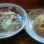 塩元帥 - ネギ塩ラーメン  チャーハン