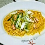 イル・キャンティ  - ランチのイカと長葱のペペロンチーノ
