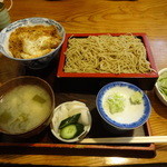 Tashiro An - カツ丼ともりそばのランチセット1000円