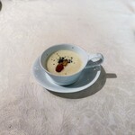 レストラン那智 - ジャガイモと洋ネギのスープ
