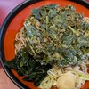 丹波屋 - 冷やしぶっかけそば＋春菊天＋生たまご