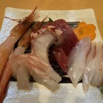 酒処 つる竹 - 刺身盛り合わせ
