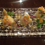 横浜うかい亭 - オマール海老とホワイトアスパラ ミモザ風