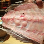 さえ喜 - 鳴門の真鯛　丸いコブは小さい時に激流で骨折した跡だそうです。