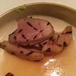 魚会 - 鴨　こちらは炭の香り♪