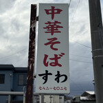 中華そば すわ - サイン