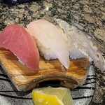 回転すし北海道 - 本日のオススメ三貫盛り
