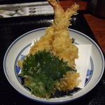 ここ一軒で山口県 アンド吉祥 - 天ざるそば（温）