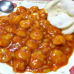 老広東 - 乾焼蝦仁（小エビのからしケチャップ煮）（２０１５年３月）