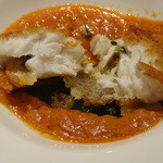 リストランテ サクラ - パン包み揚げ焼きの中身の真鯛