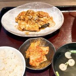 焼肉ホルモン光 - 料理写真:牛豚ホルモンミックスランチセット