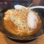 北海道らーめん 伝丸 - 料理写真:赤味噌ネギラーメン麺かた味濃い目