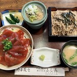 そば処ふしみ - 料理写真:「まぐろ丼セット」1,500円税込み♫