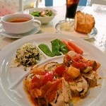 スパルタ - チキンロールランチ　全部付け