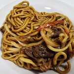 蘭州拉麺店 火焔山 - 孜然炒面。