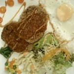 珈琲houseメルビィ - ダブルハンバーグ（ｻﾗﾀﾞ､ﾗｲｽ付）