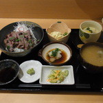 割烹 三日月 - 2015.3)ステーキ丼（１５００円）