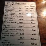 シュワルツ カッツ - ワインリスト：なぜか、Zeller Sckwarze Katzがない！