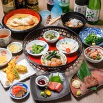 ★お一人ずつ個皿で提供★【月山（がっさん）コース】お料理14品＋2.5時間飲み放題付き