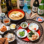 ★一人鍋で提供★【いも煮鍋・稲庭うどんコース】お料理10品＋2.5時間飲み放題付き