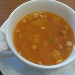 エビス カフェ - ランチのスープ