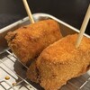 串揚げ じゅらく - 人生初の納豆の串揚げ、気になって思わず追加。