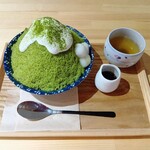 Cafe  Storia - 抹茶金時雪花氷(つぶあんなし)