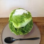 pâtisserie andbell - 抹茶和三盆かき氷