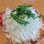 山ぼたん - 追加キャベツ。ここのドレッシング好きだから、あえてキャベツ単品で追加してみた笑