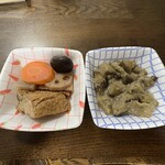 mogumogu kitchen - 煮物五種、なすのごま味噌炒め