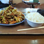 ひだまり食堂 - 料理写真:味噌炒め＋小ライス