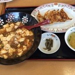餃子の王将 - 麻婆丼セット