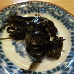 はし本 - お通し：葉唐辛子の佃煮